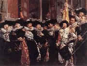 Hendrik Gerritsz. Pot Officers and sergeants of the St Hadrian Civic Guard on their retirement in 1630 oil on canvas